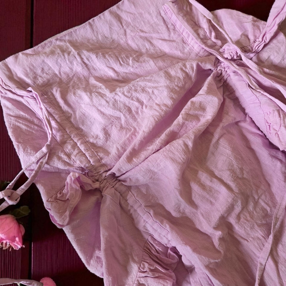 Pink Ruffled Women's Skirt - Picture 3 of 3